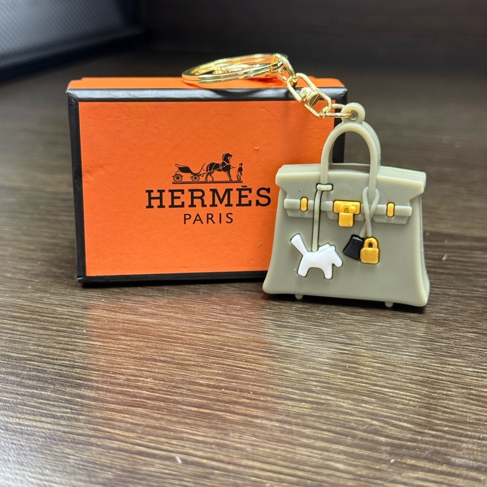 Hermes inspired keychain